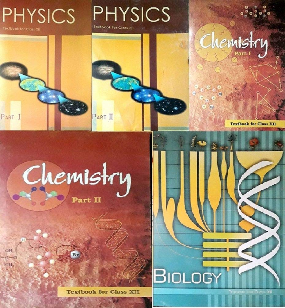 NCERT Class 12th physics part 1&2 chemistry part 1&2 & biology